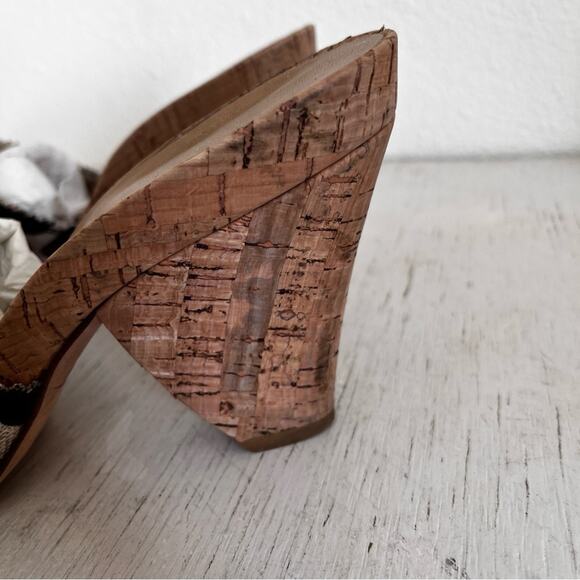 Stuart Weitzman animal print heeled slides size 8 - Picture 8 of 13